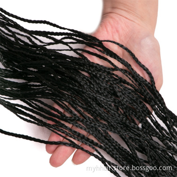 Small Long Inch Low Temperature  Colorful Pure Color rope Wholesale Straight Braid Hair extensions Crochet Hair